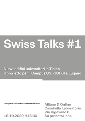 Swiss Talks #1, Milano & Online, 2020