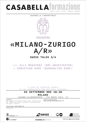 Swiss Talk #3, Milano, 2017